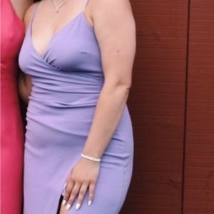 Purple prom dress